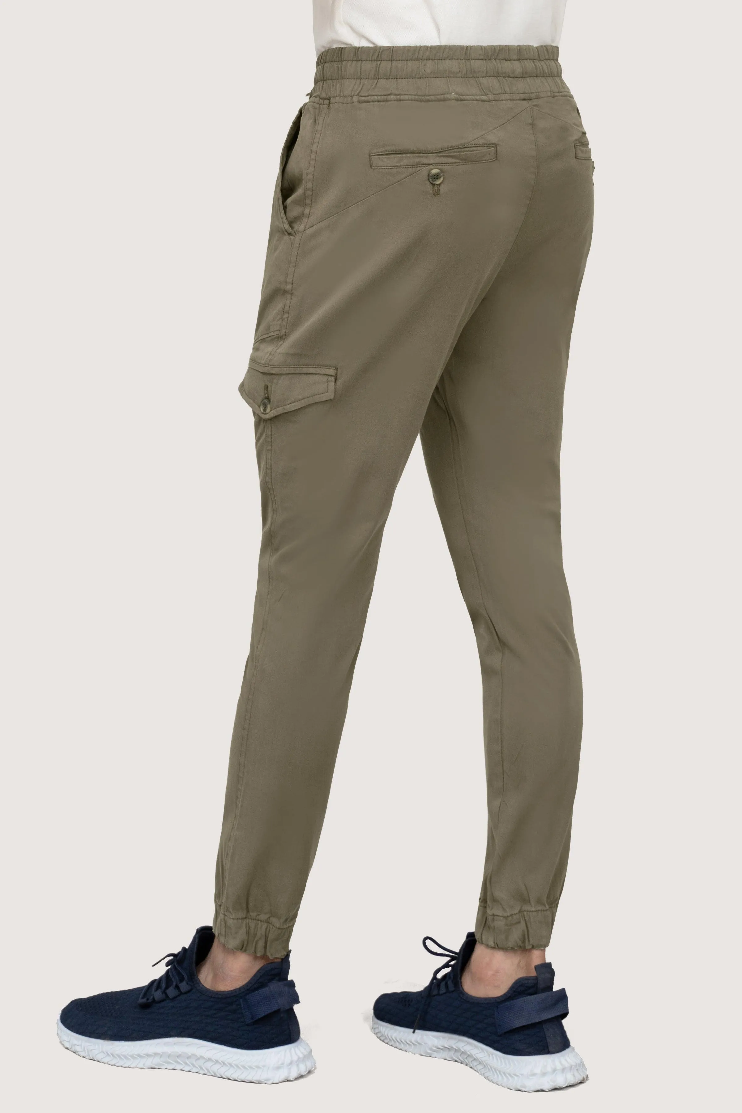 CASUAL JOGGER SLIMFIT TROUSER OLIVE