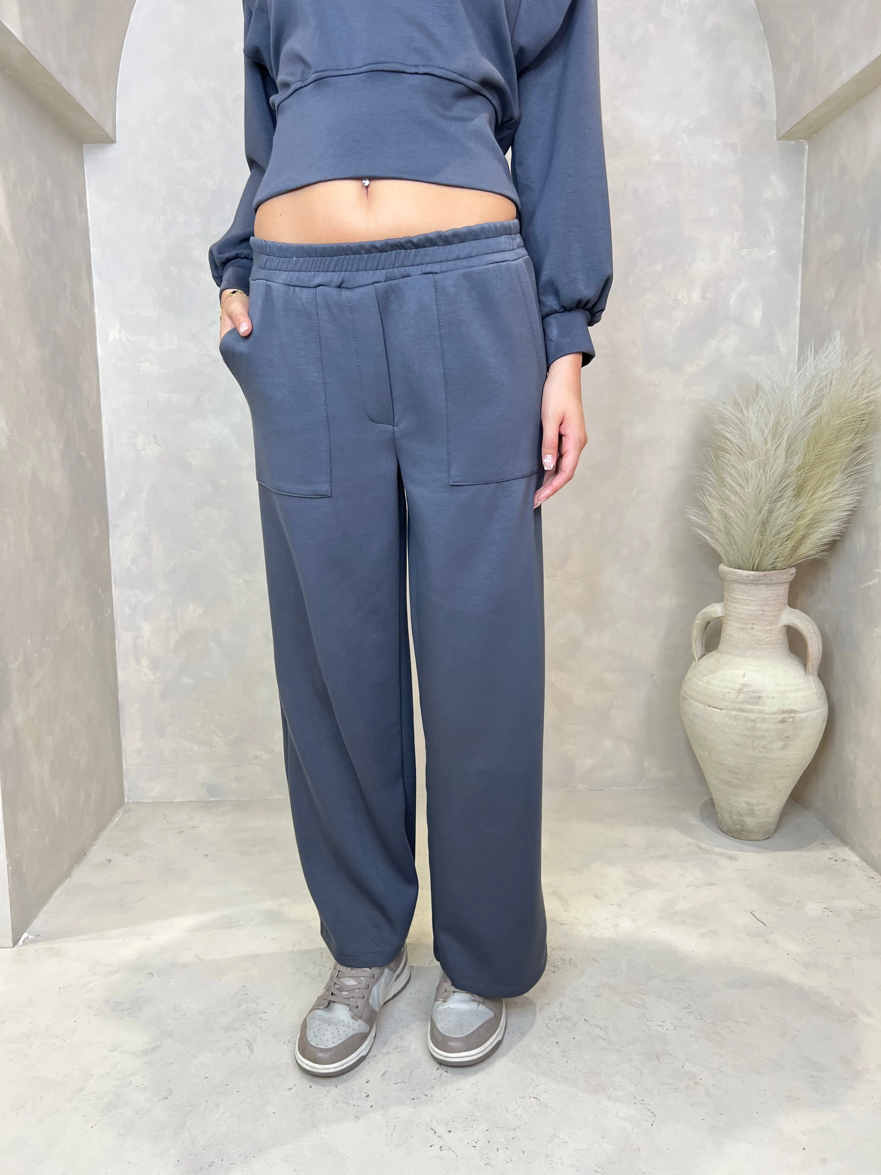 Charcoal Pocket Jogging Bottoms