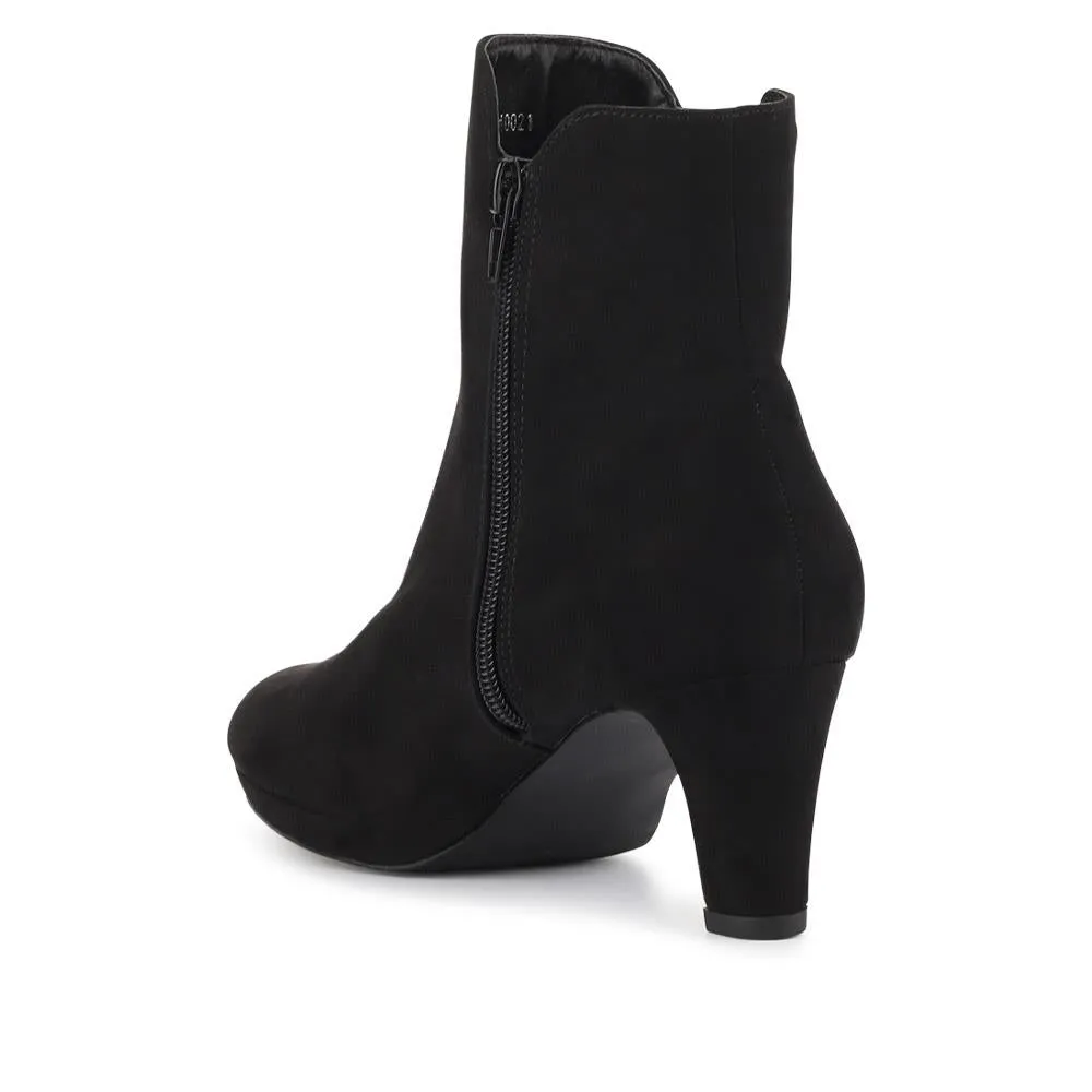 Chic Platform-Heeled Ankle Boots - PLAN40021 / 326 213