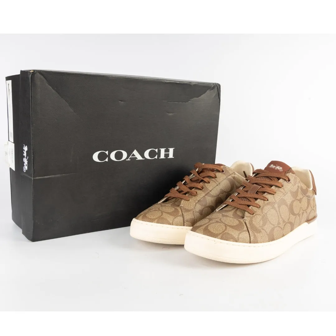 Coach Brown Lowline Low Top Logo Sneakers