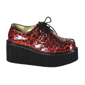 CREEPER-208 RED CHEETAH GLITTER