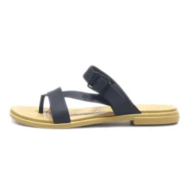 Crocs Tulum Toe Flat Sandals Eva Black Colour For Women