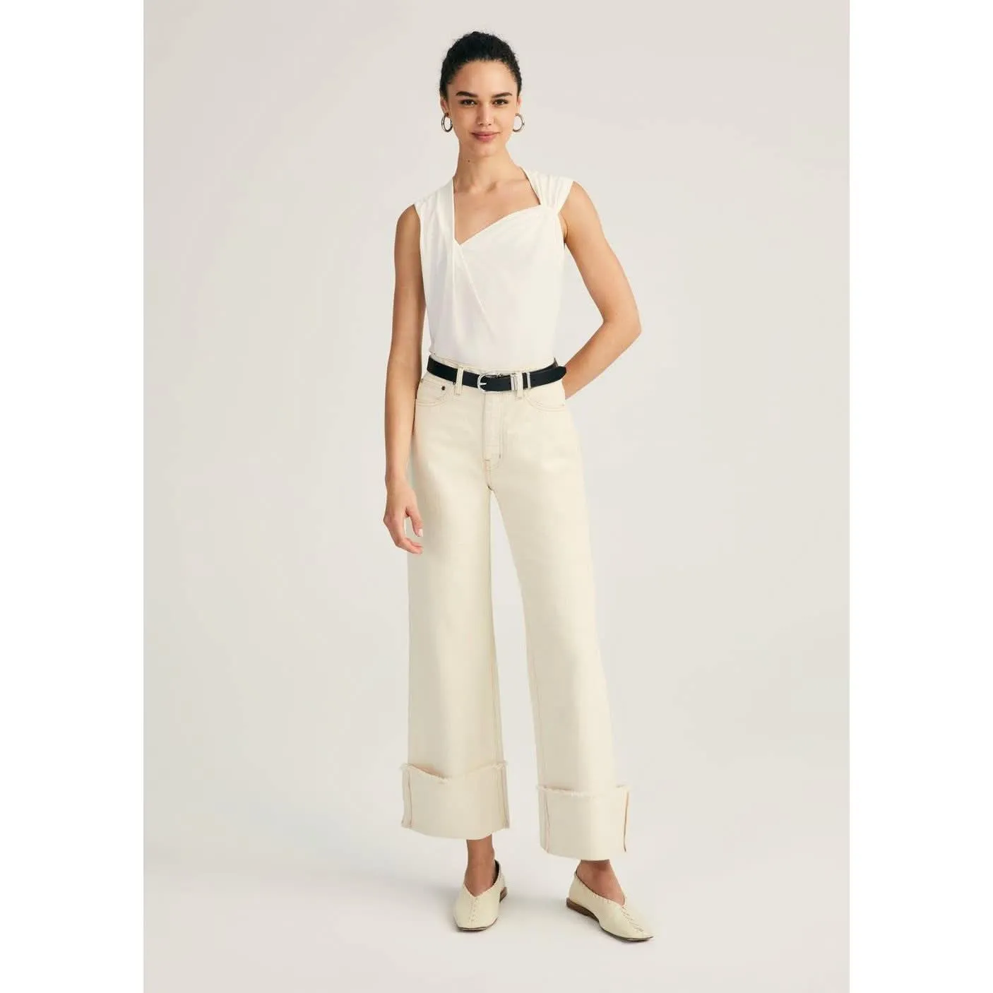 Derek Lam 10 Crosby Koren Cuffed Straight Leg