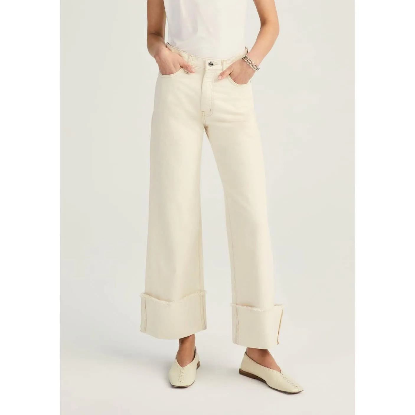 Derek Lam 10 Crosby Koren Cuffed Straight Leg