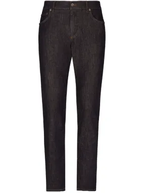 Dolce & Gabbana blue slim-fit stretch jeans