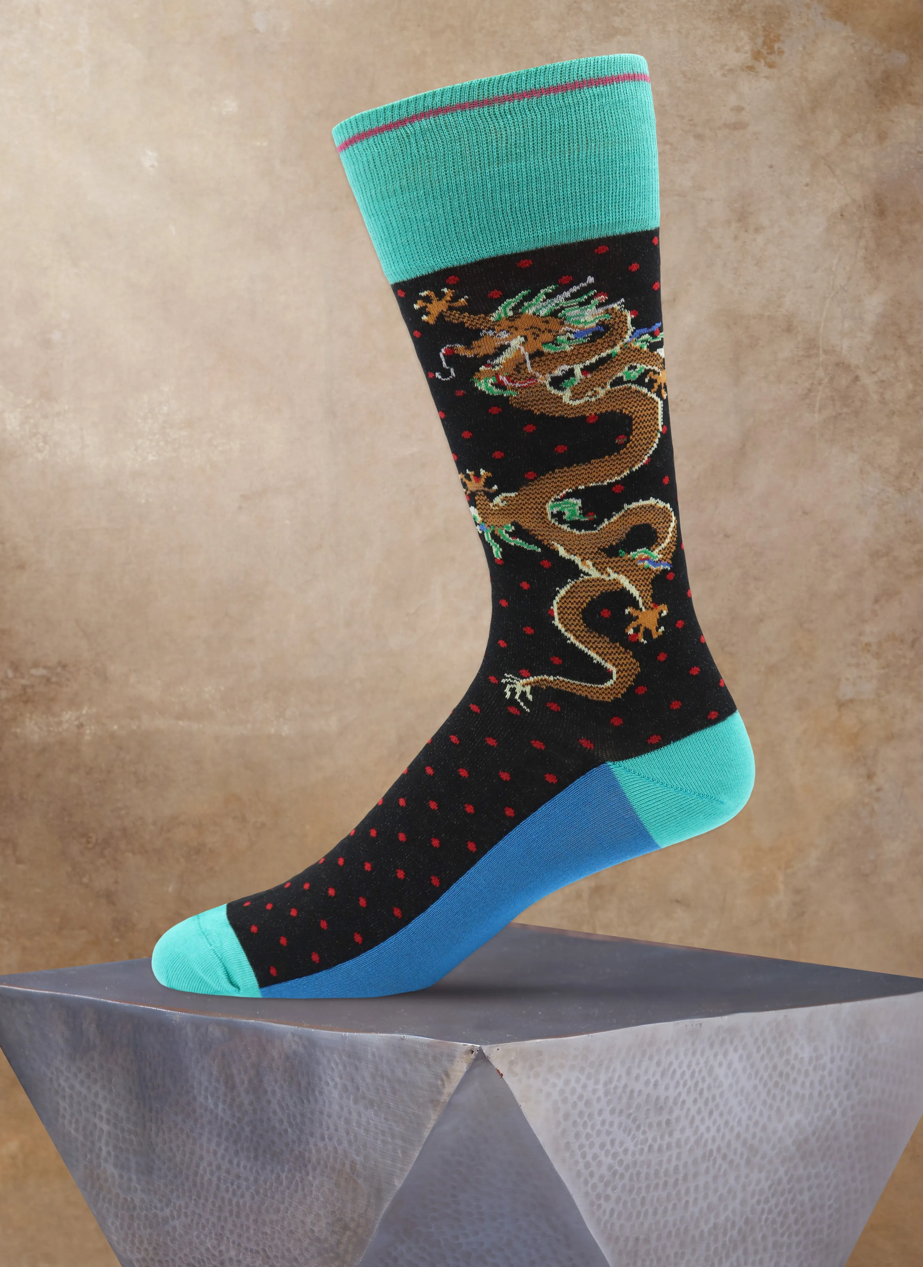 Dragons Sock in Black