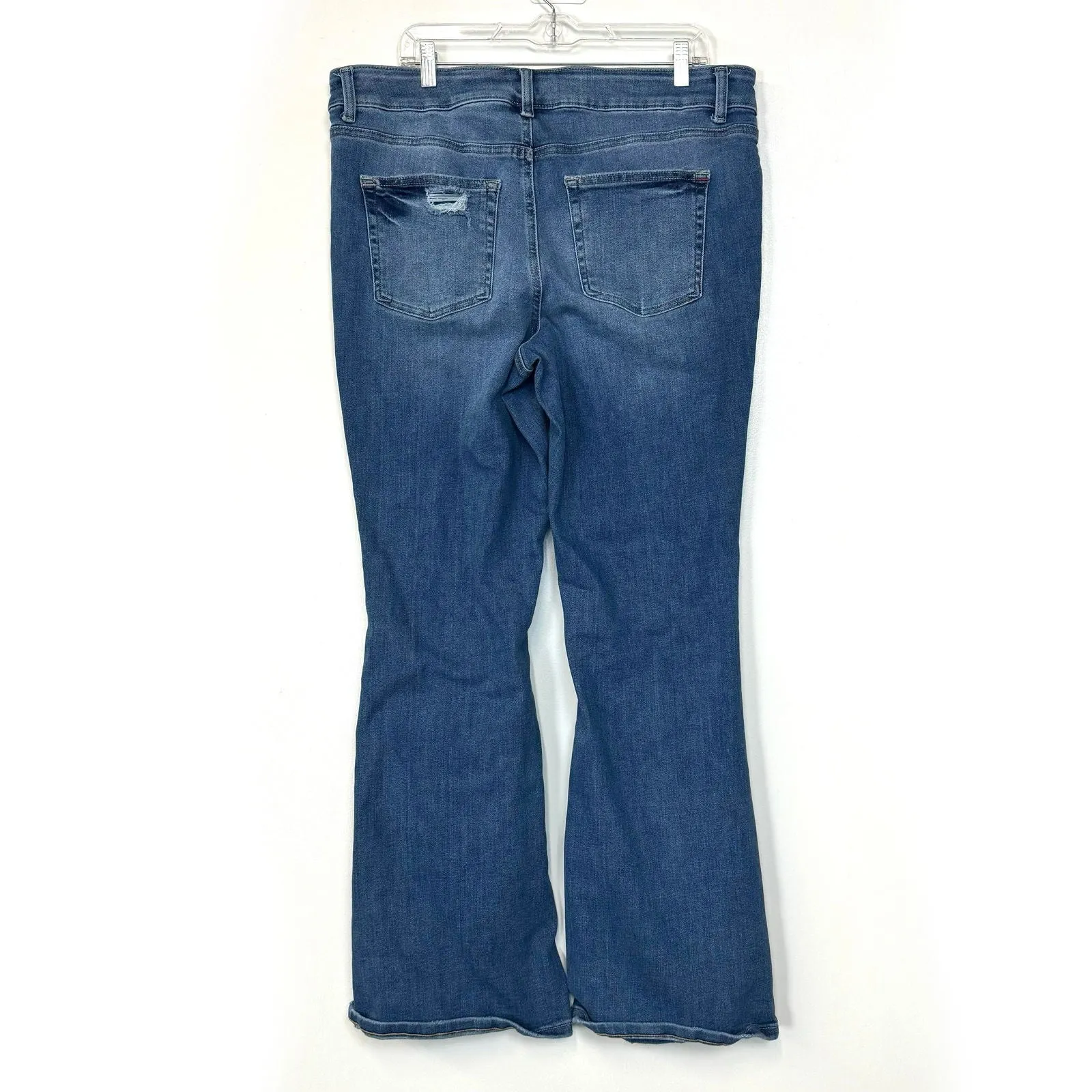 Edgely by Maurices | Womens High-Rise Flare Denim Jeans | Color: Blue | Size: 16W | GUC