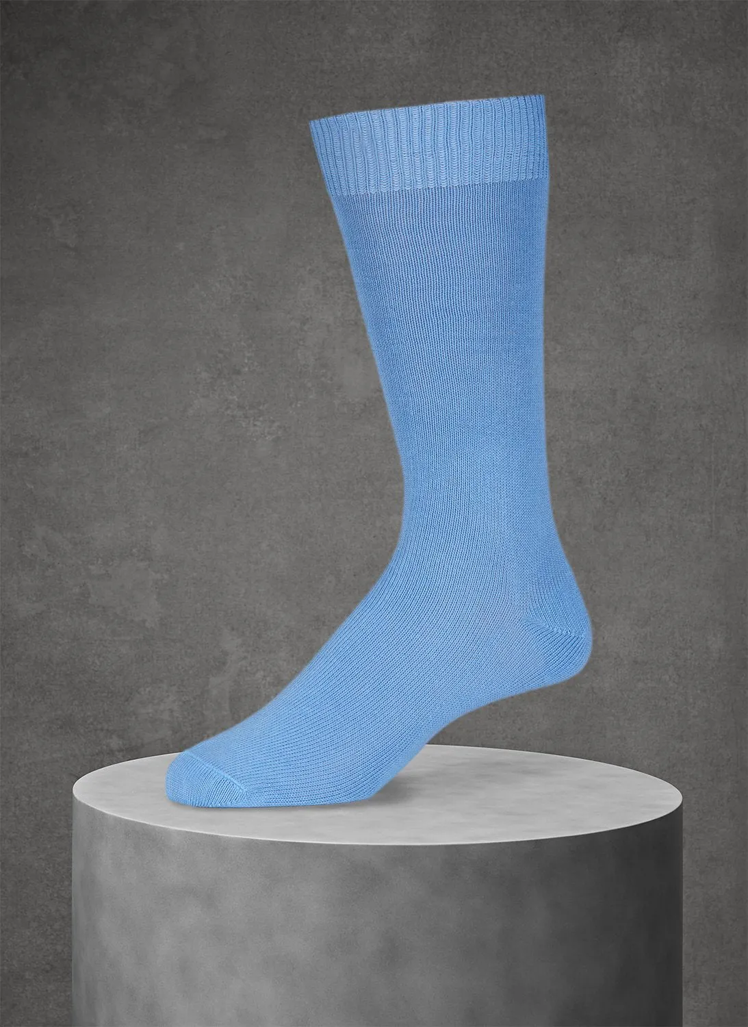 Egyptian Cotton Sock in Light Blue