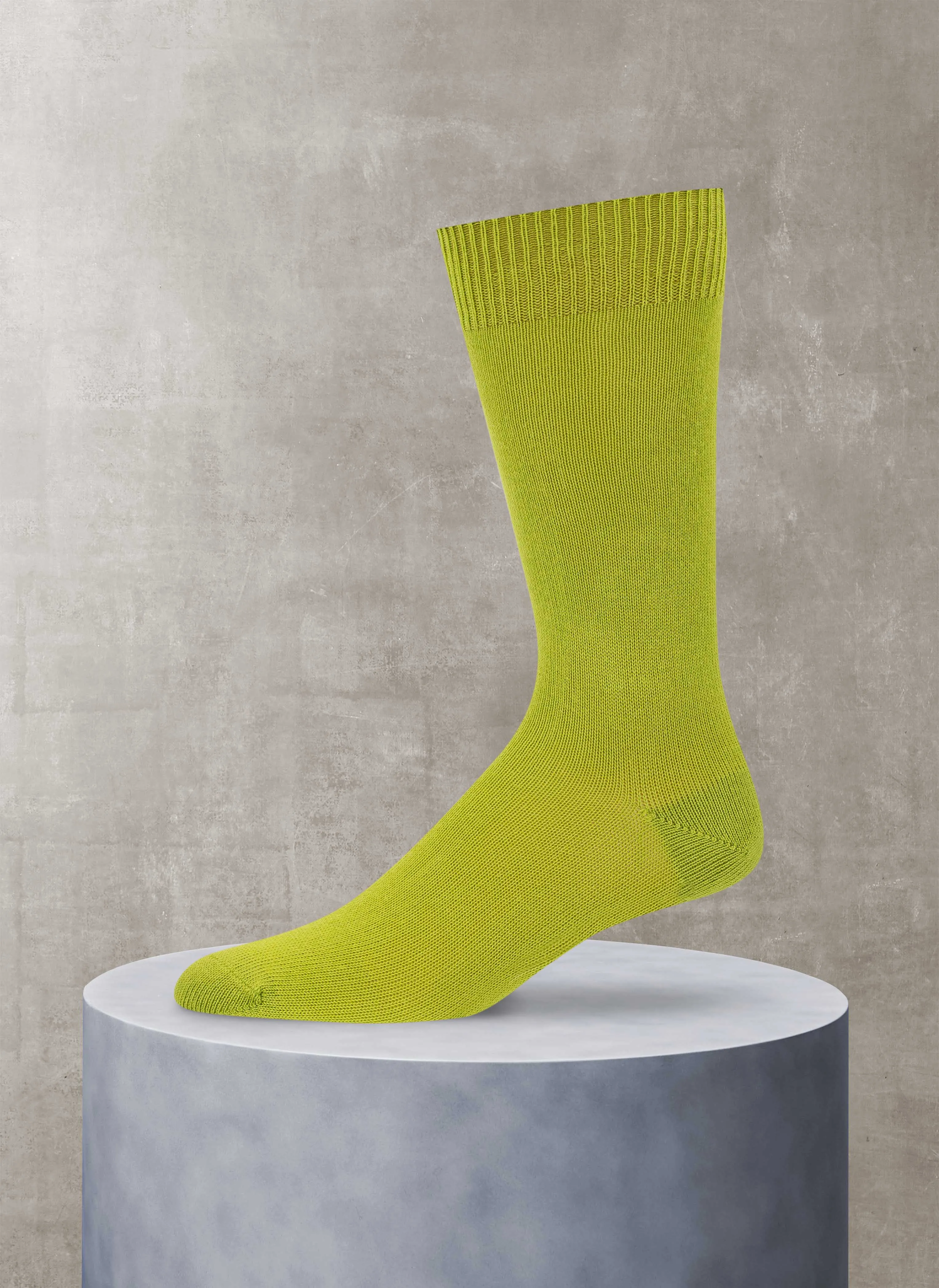 Egyptian Cotton Sock in Lime