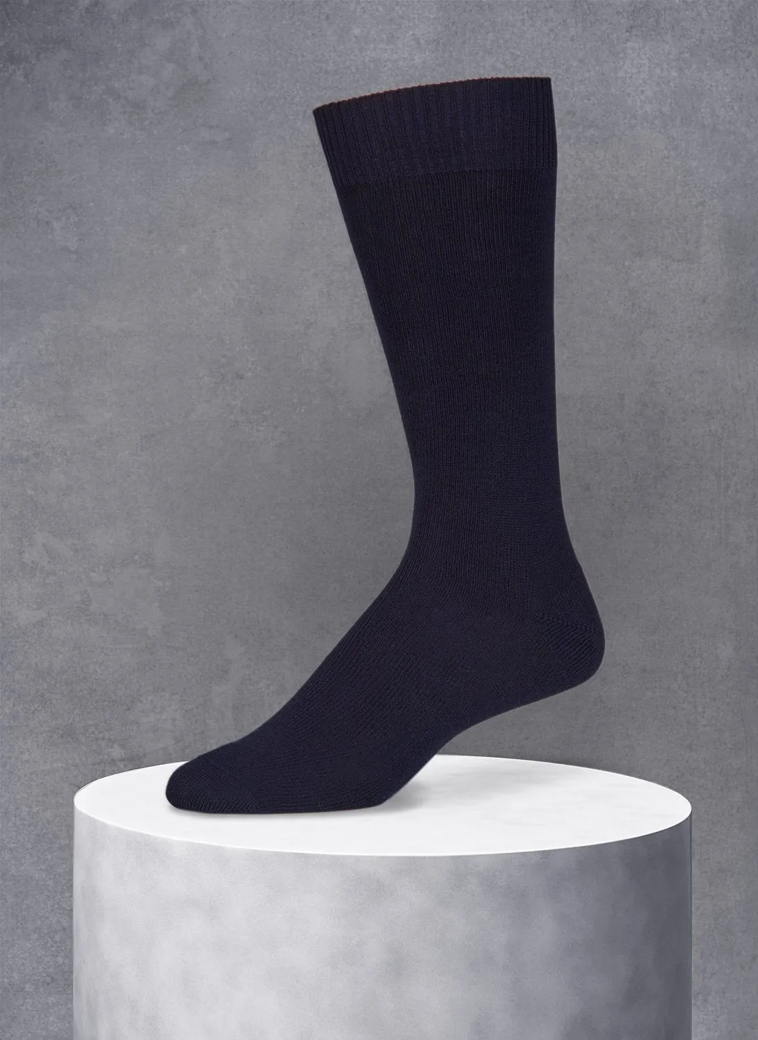 Egyptian Cotton Sock in Navy