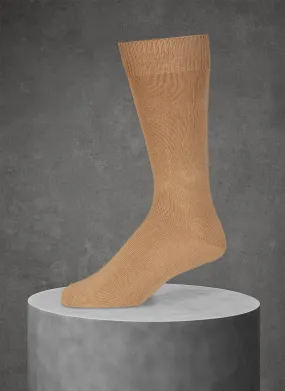 Egyptian Cotton Sock in Taupe