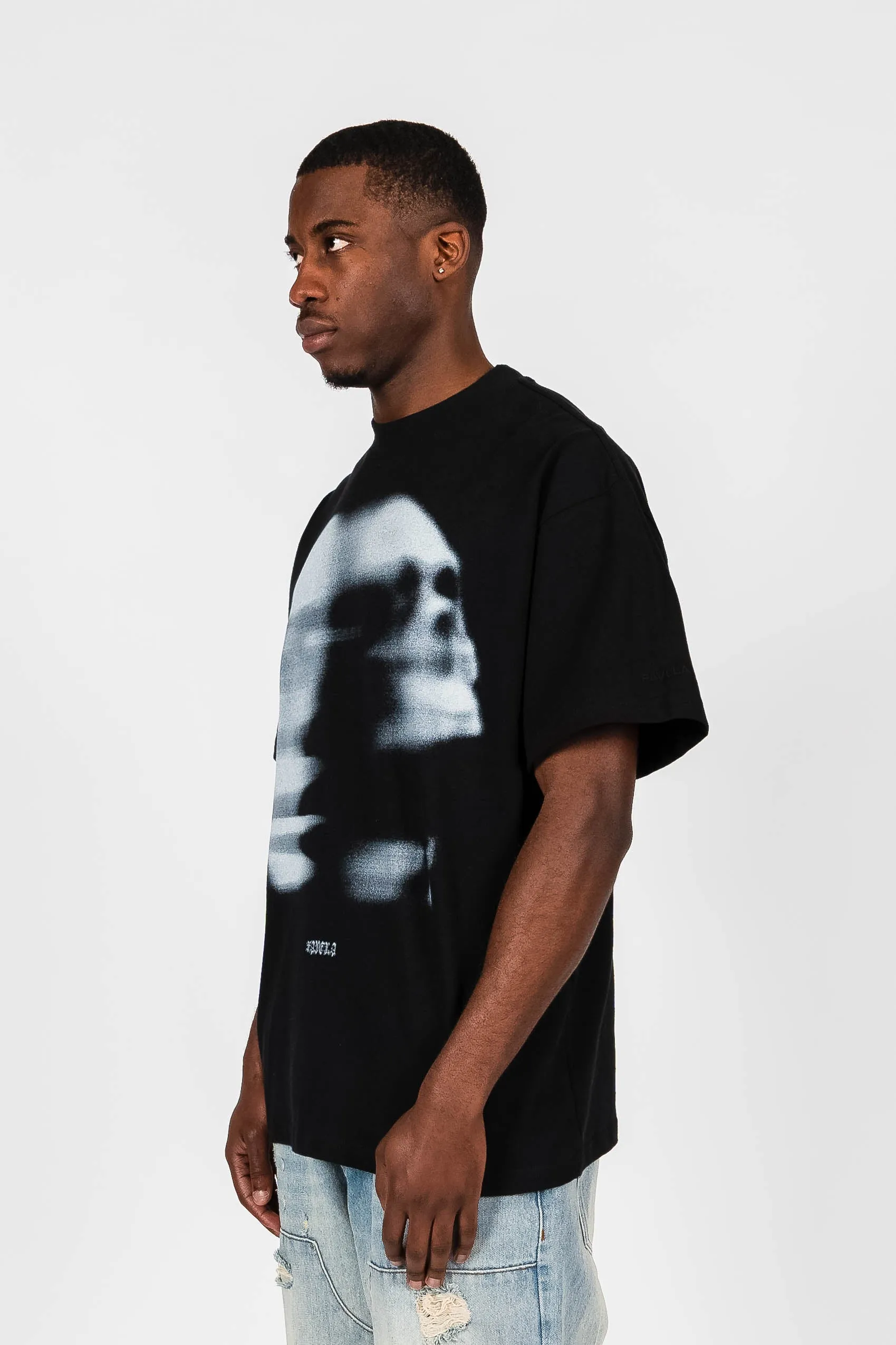 FADED FACE BLACK T-SHIRT