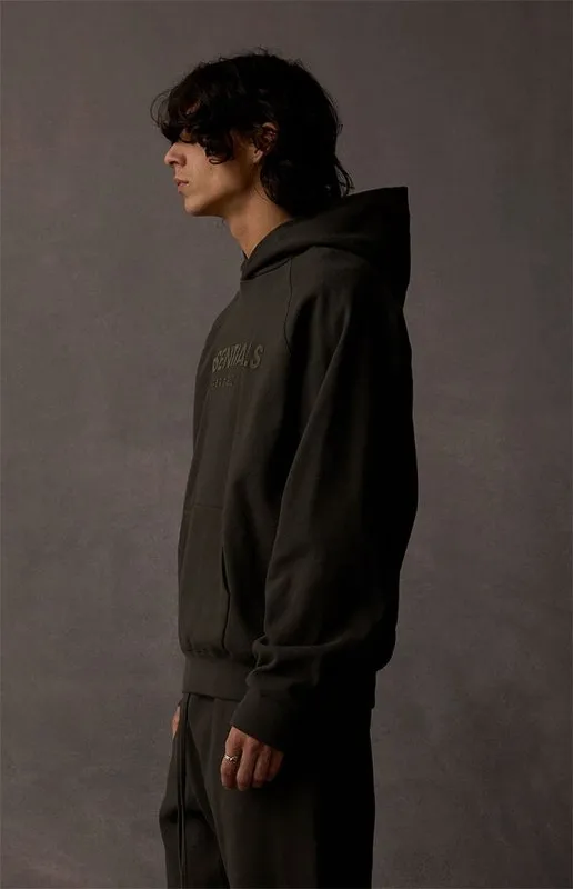 FEAR OF GOD ESSENTIALS HOODIE SYCAMORE 立體矽膠印花華夫格連帽衛衣