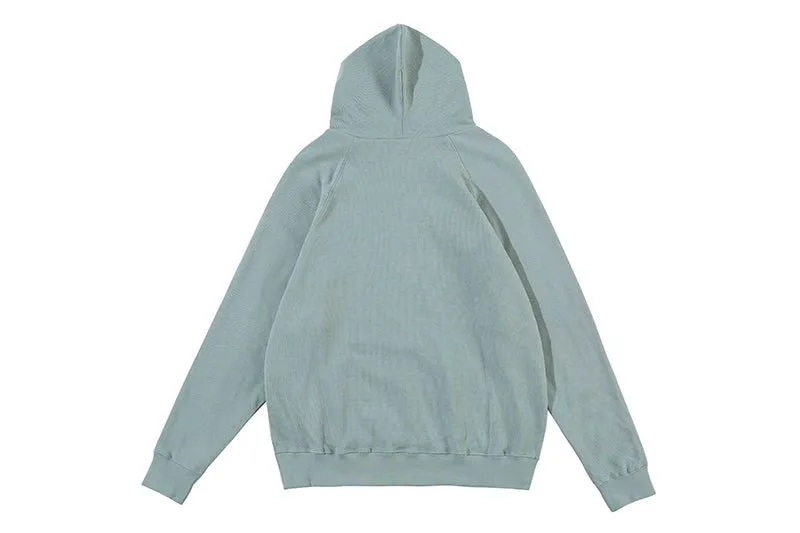 FEAR OF GOD ESSENTIALS HOODIE SYCAMORE 立體矽膠印花華夫格連帽衛衣