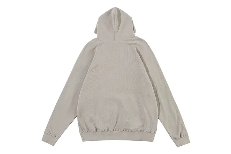 FEAR OF GOD ESSENTIALS HOODIE SYCAMORE 立體矽膠印花華夫格連帽衛衣