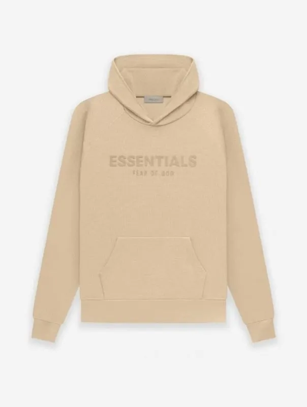 FEAR OF GOD ESSENTIALS HOODIE SYCAMORE 立體矽膠印花華夫格連帽衛衣