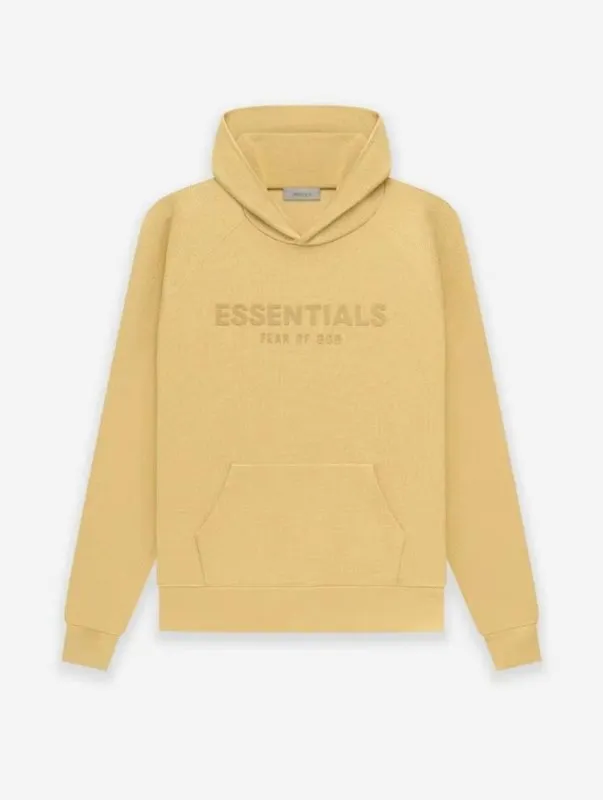 FEAR OF GOD ESSENTIALS HOODIE SYCAMORE 立體矽膠印花華夫格連帽衛衣