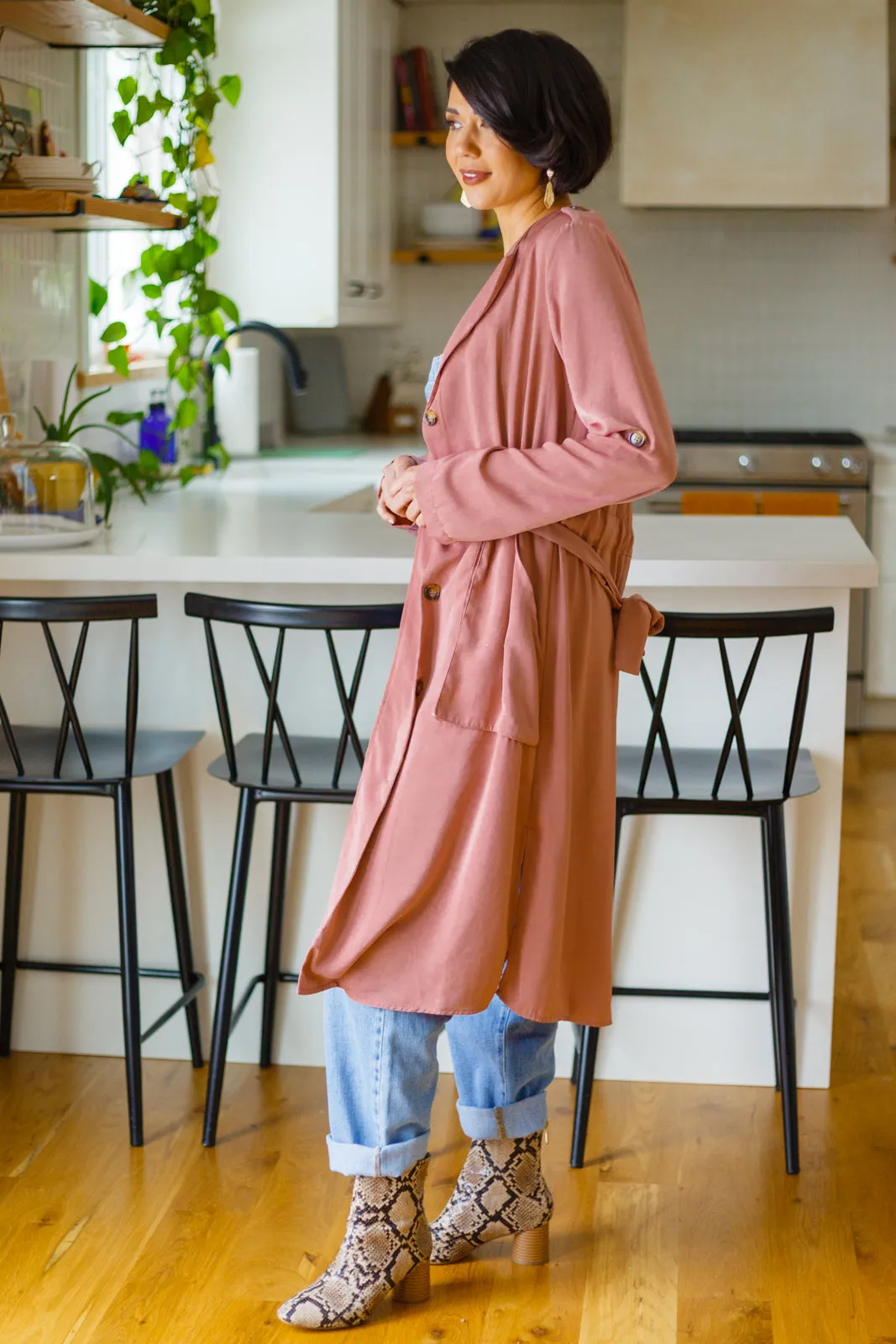 First Day Of Spring Jacket in Dusty Mauve