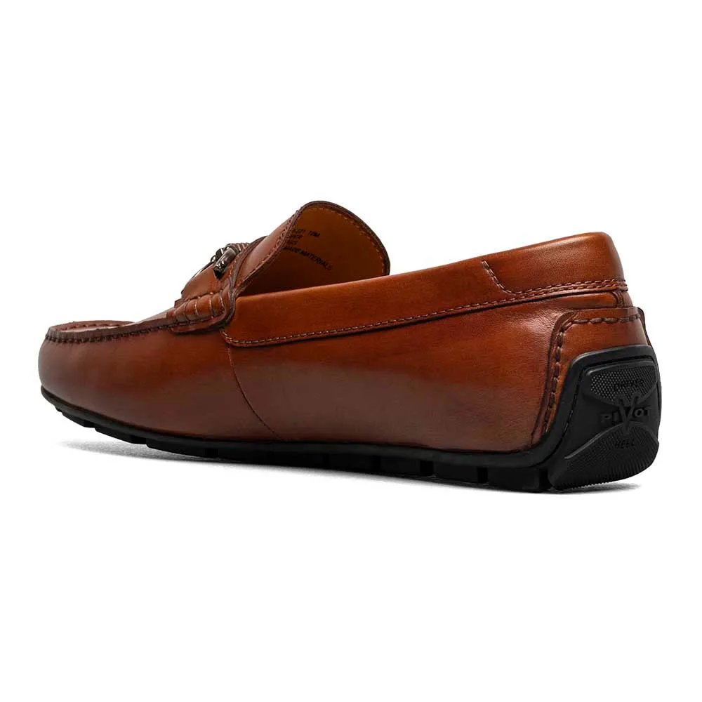 Florsheim Cognac Driver Suede and Leather Moc Toe Bit Shoes