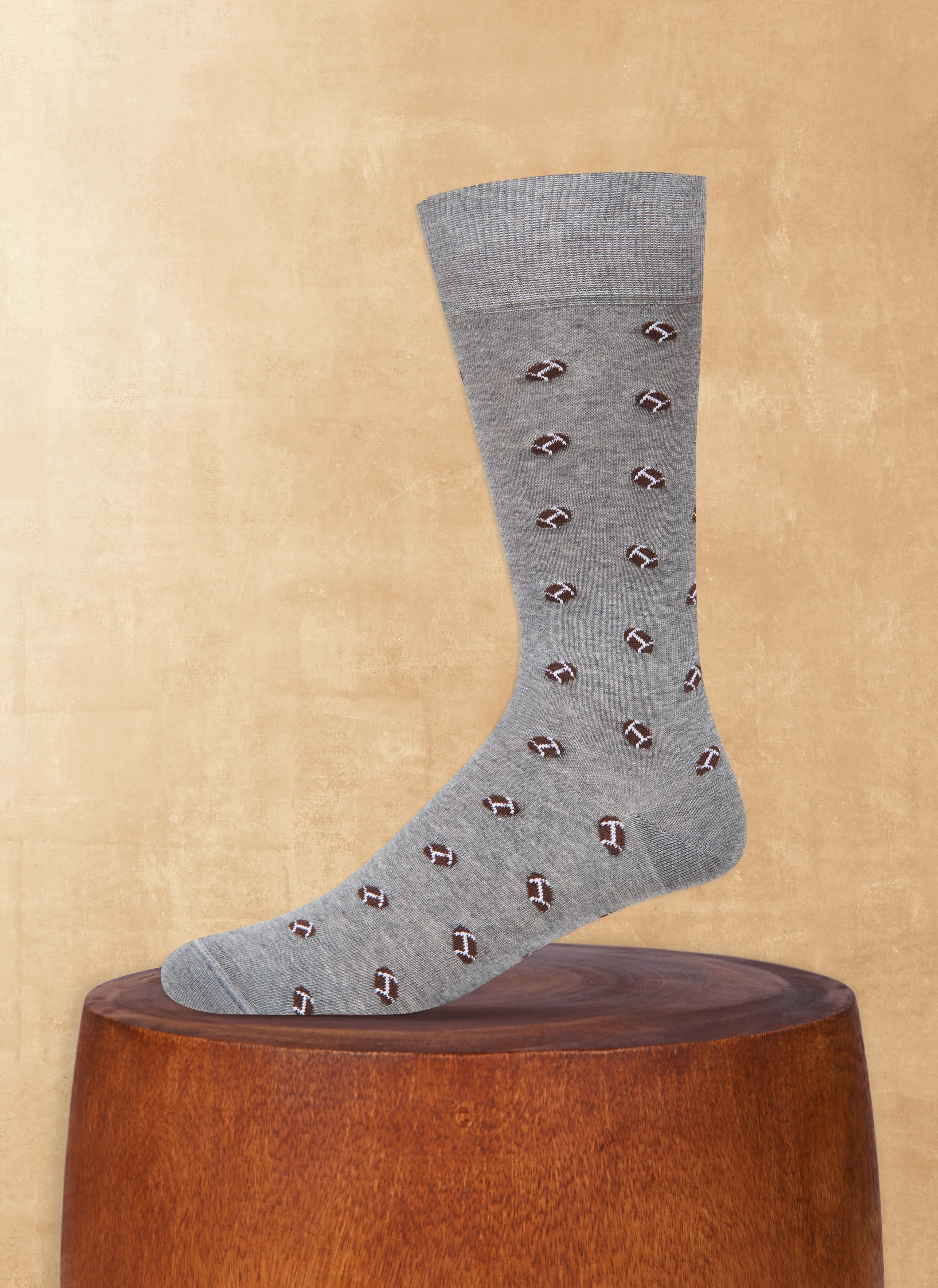 Football Sock in Grey