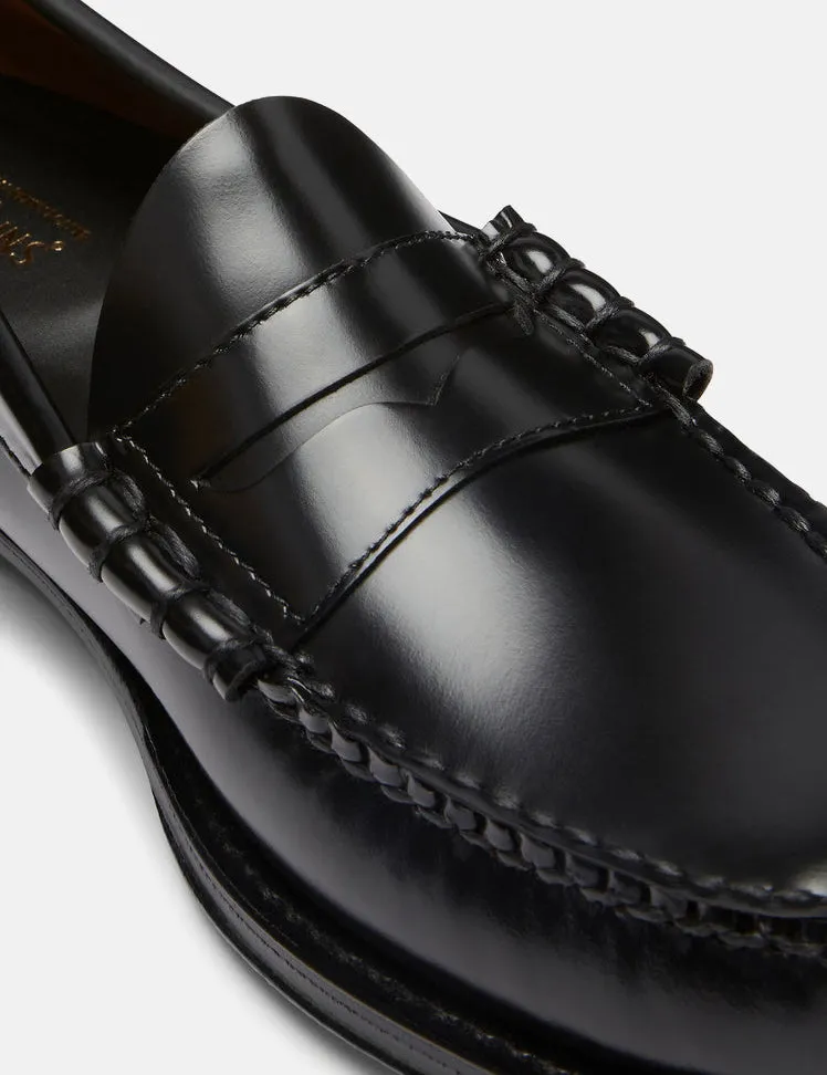 G.H. Bass Weejuns Larson Moc Penny (Leather) - Black