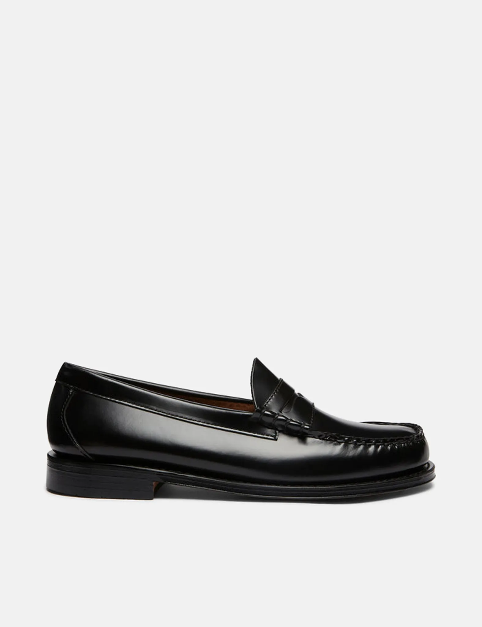 G.H. Bass Weejuns Larson Moc Penny (Leather) - Black