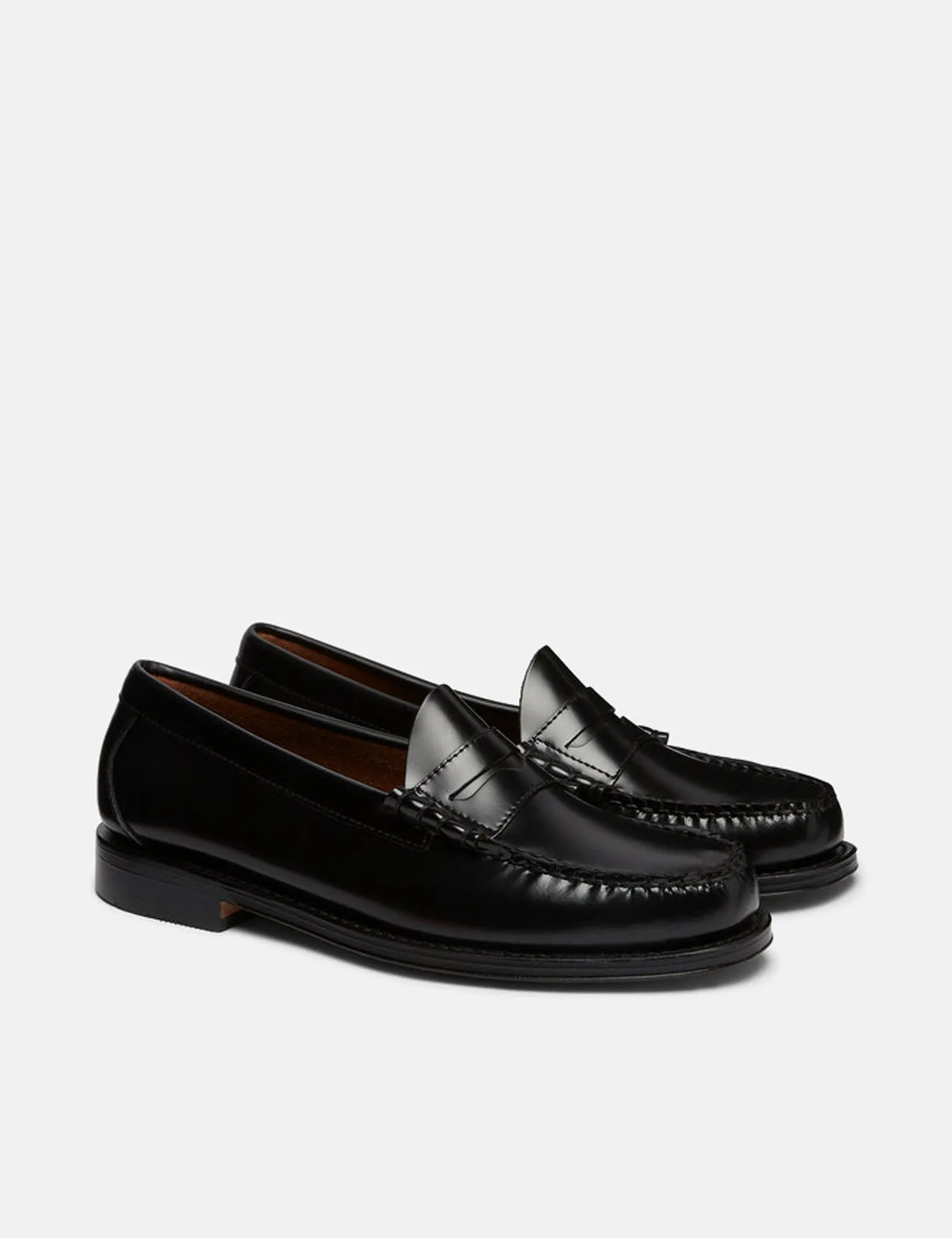 G.H. Bass Weejuns Larson Moc Penny (Leather) - Black