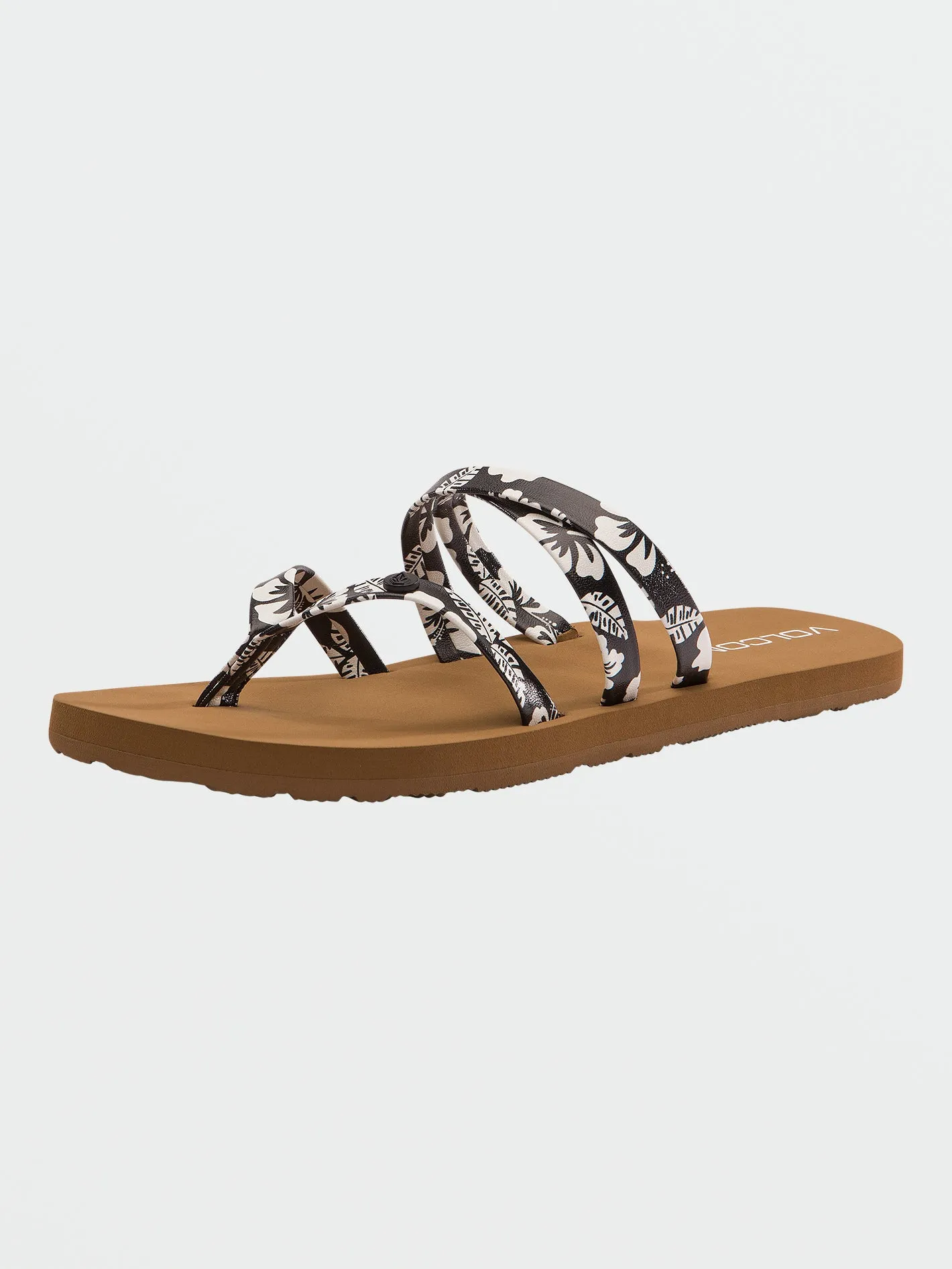 Girls Easy Breezy Sandal - Black White