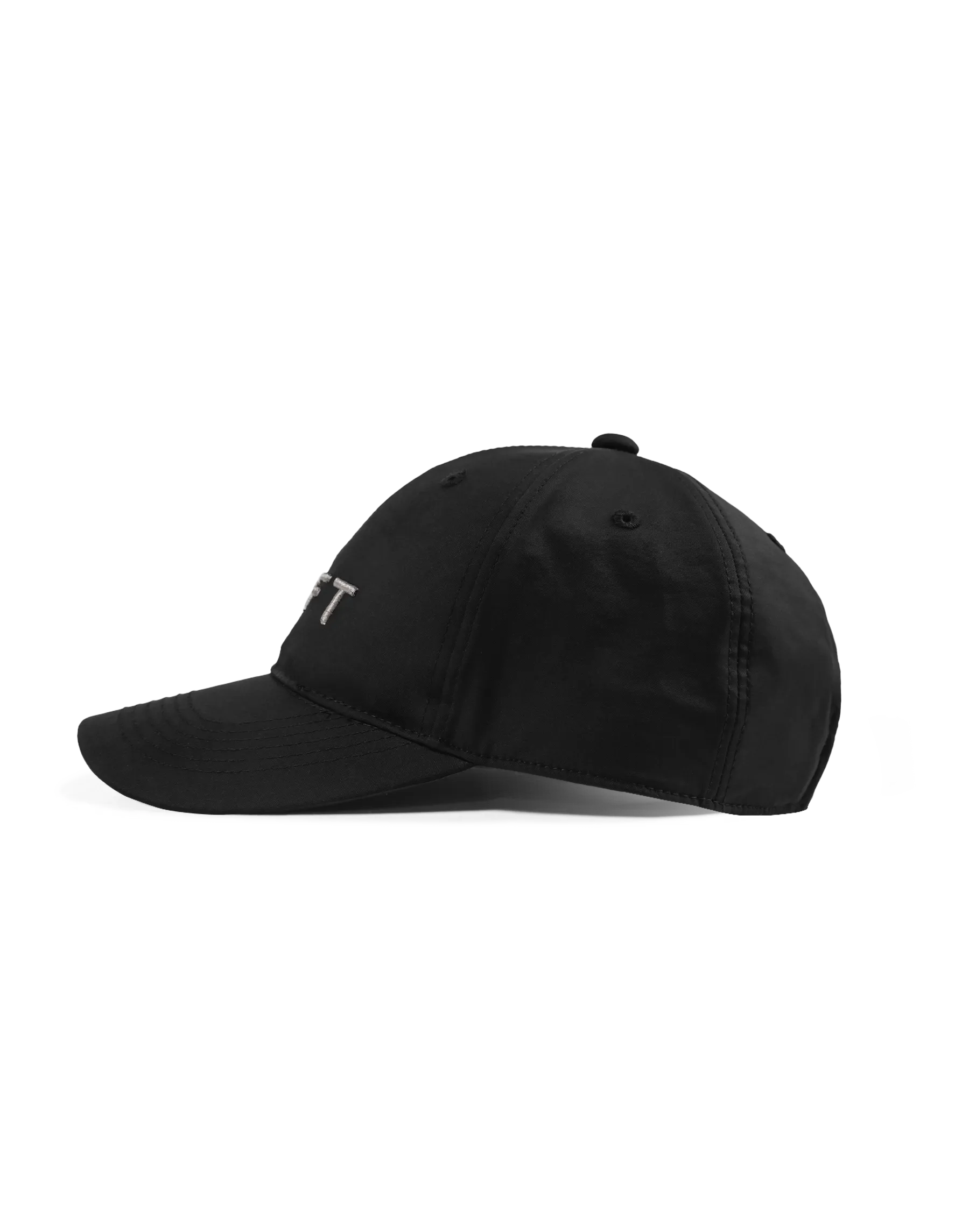 Glossy Nylon Cap - Black