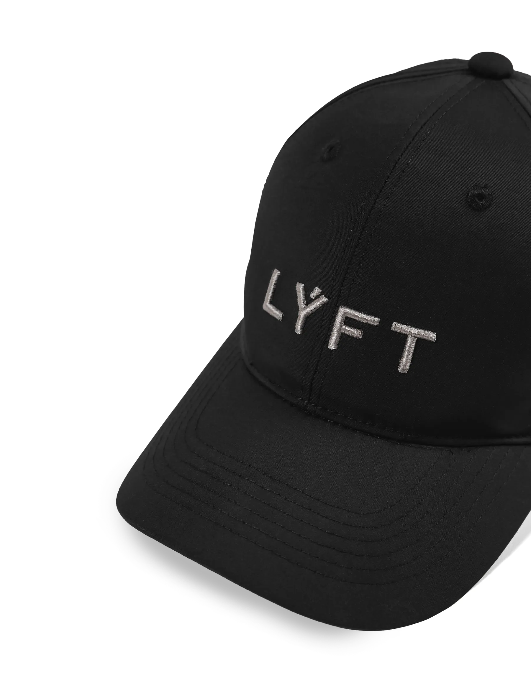 Glossy Nylon Cap - Black