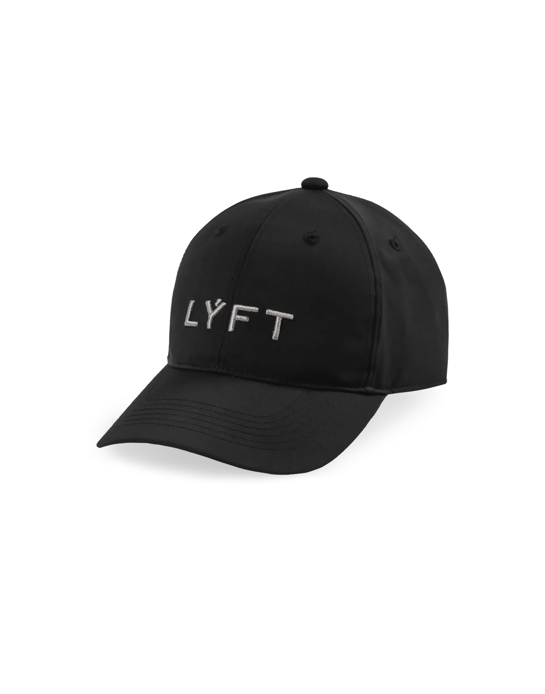 Glossy Nylon Cap - Black