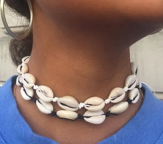 Halskæde, Kauri Musling Choker, justerbar