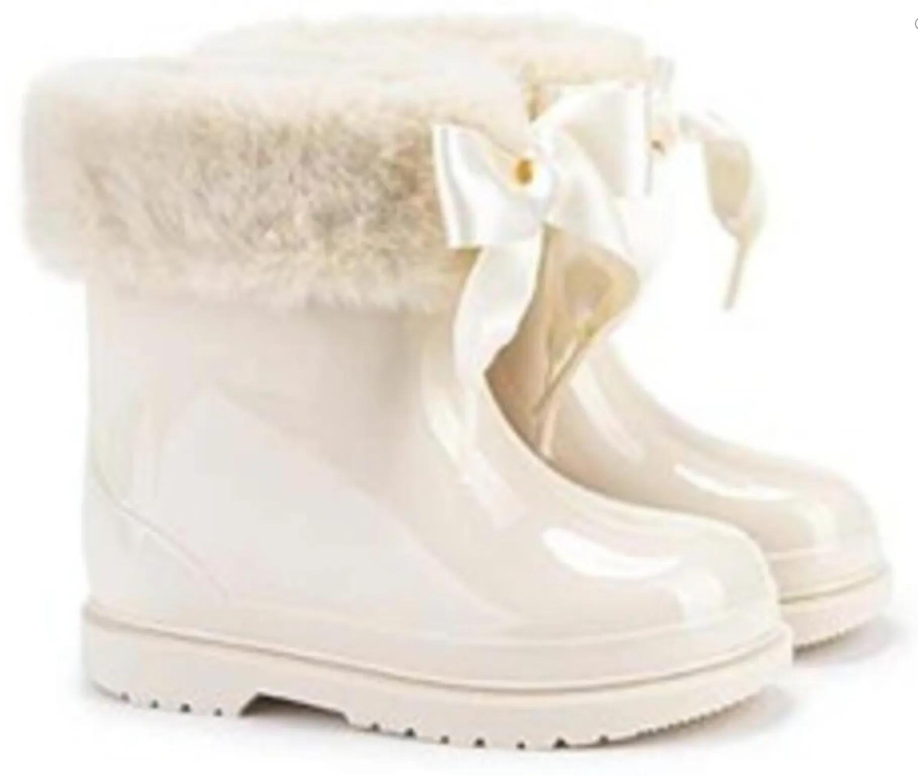 Igor Fur Ankle Boot in Pink or Cream