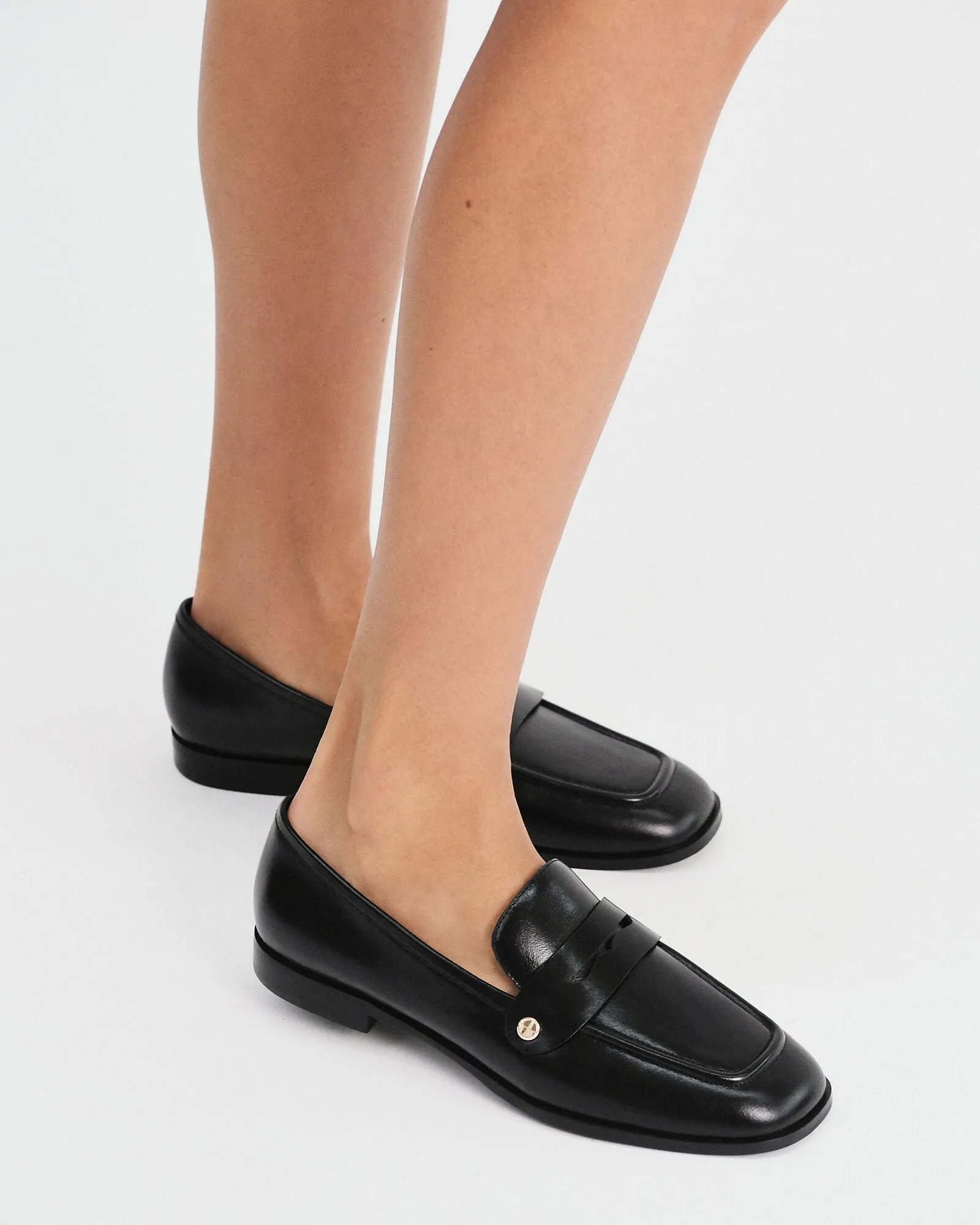 IZZY LOAFERS BLACK LEATHER