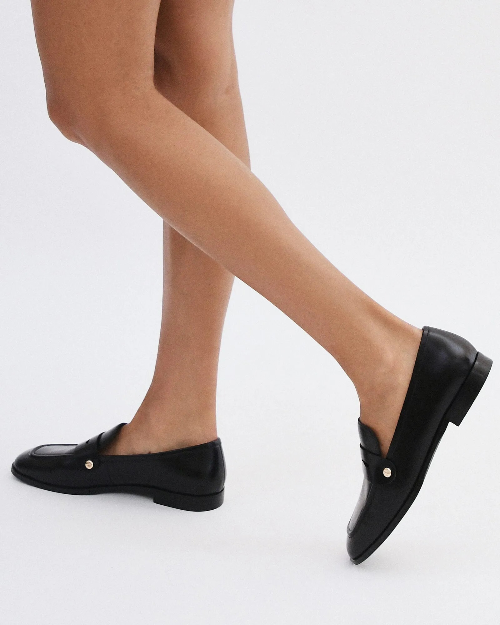 IZZY LOAFERS BLACK LEATHER