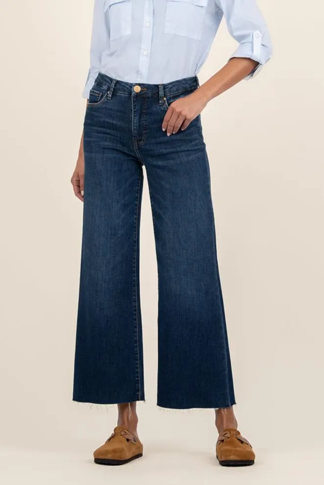 KUT High Rise Meg Fab Ab Wide Leg Jeans