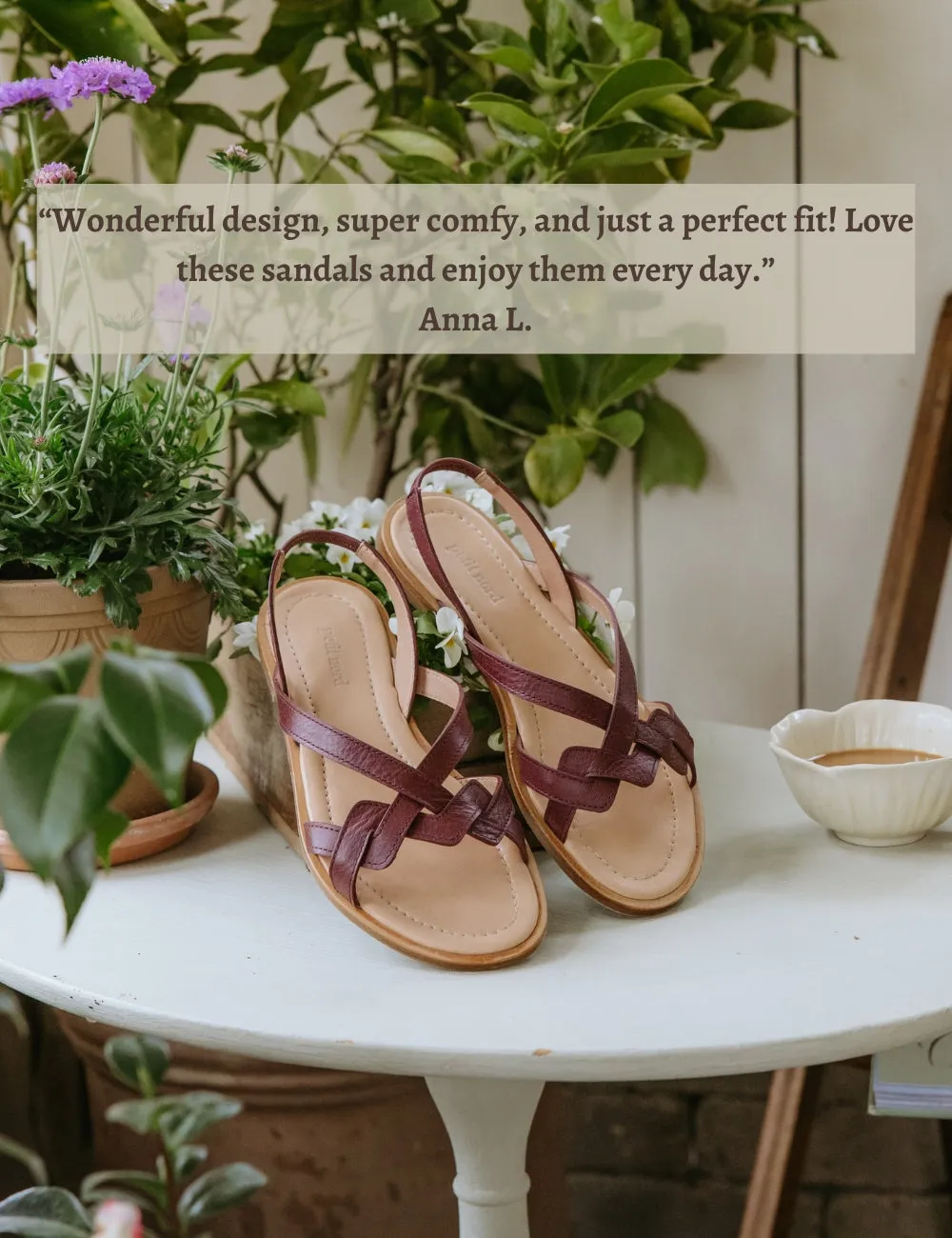 Luna Sandal - Plum