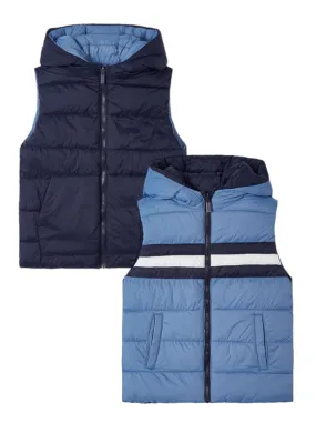 Mayoral 4329 086 - Stone Blue Reversible Gilet