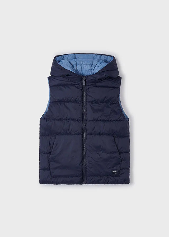 Mayoral 4329 086 - Stone Blue Reversible Gilet