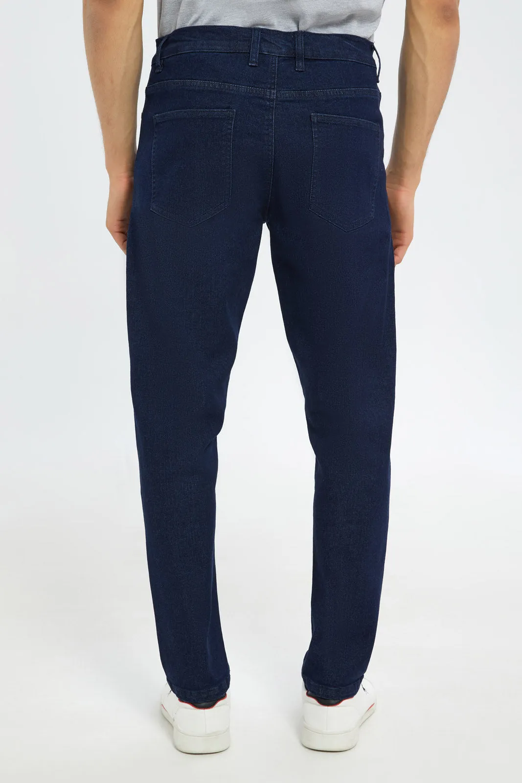 Men Navy Slim Fit Jeans