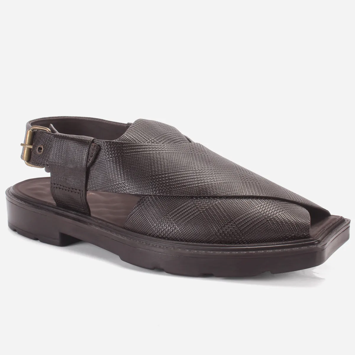 Men's "JINNAH" Leather Peshawari Sandals