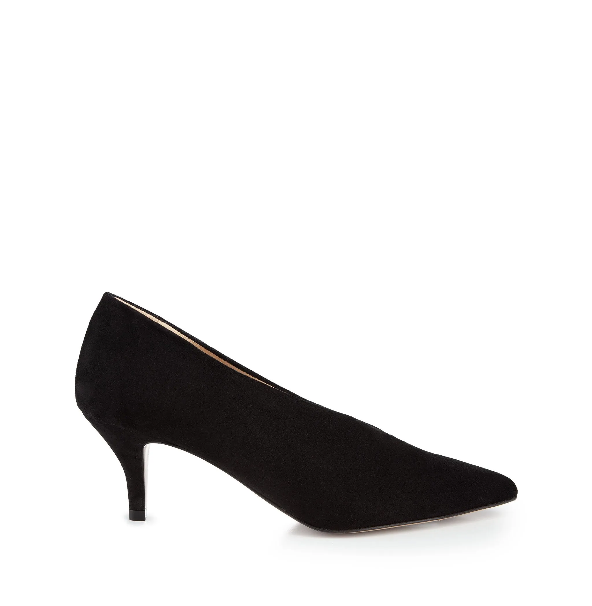 Mia Black Suede Pumps