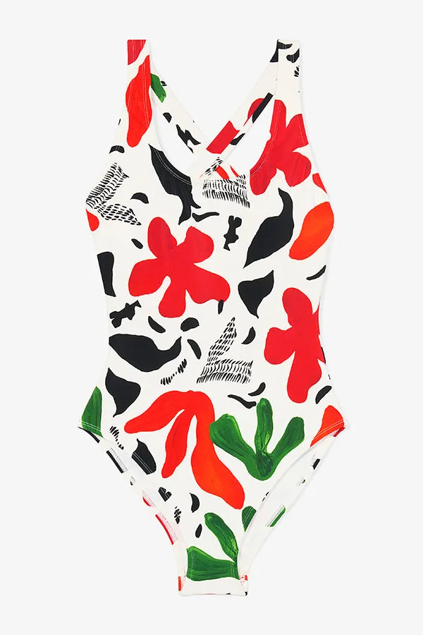 M.M.LaFleur x Andie Tulum One Piece :: Cutout Floral Icon