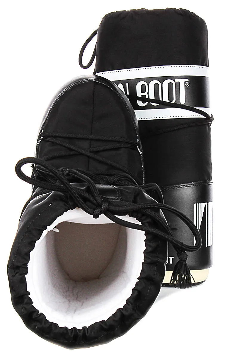 Moon Boot Icon Nylon In Black For Women