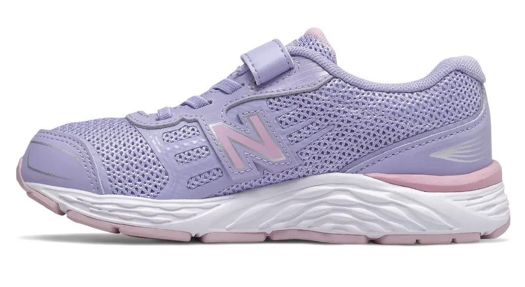 New Balance Clear Amethyst/Oxygen Pink 680v5 A/C Children's Sneaker