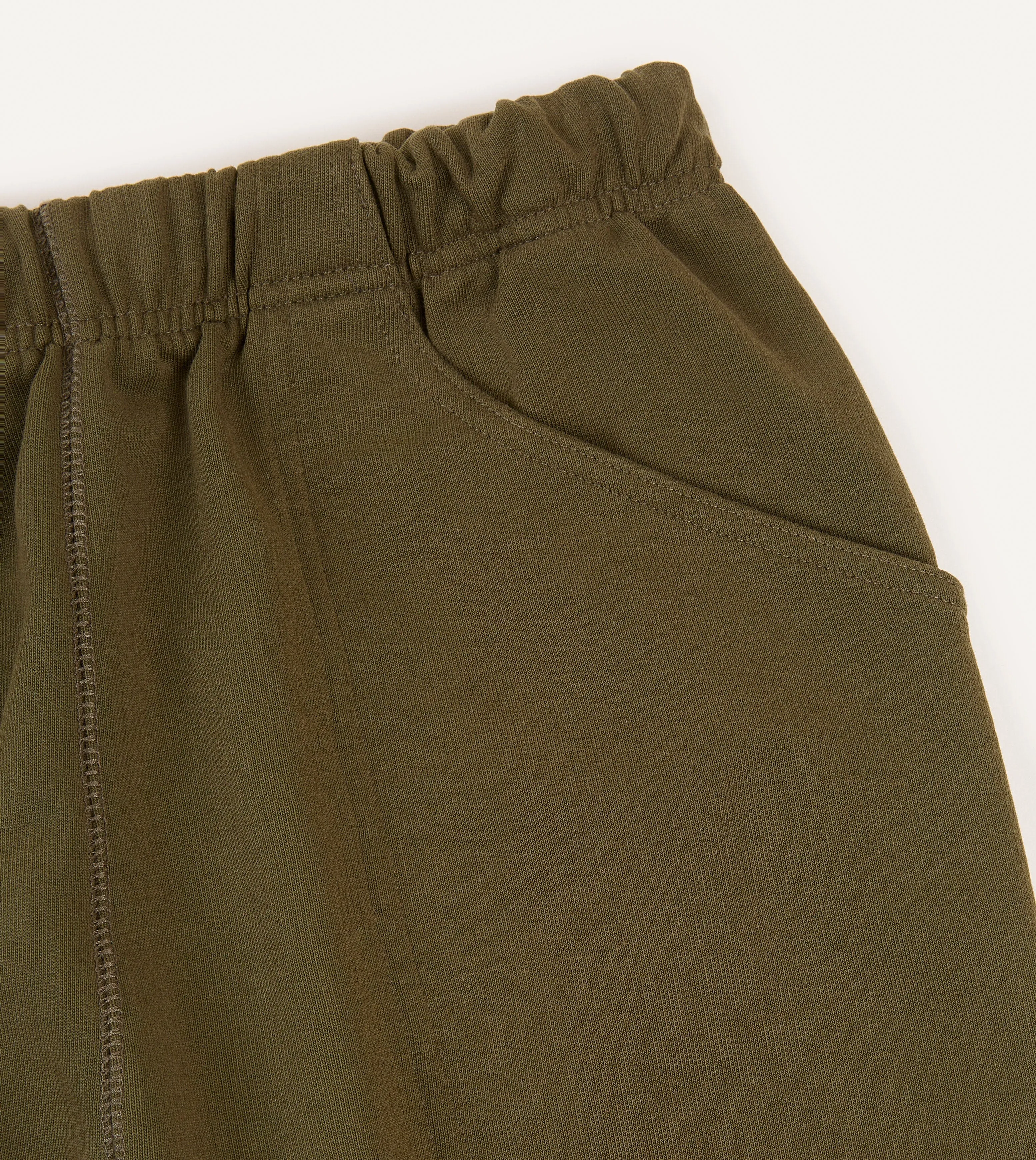 Olive Cotton Jogging Bottoms