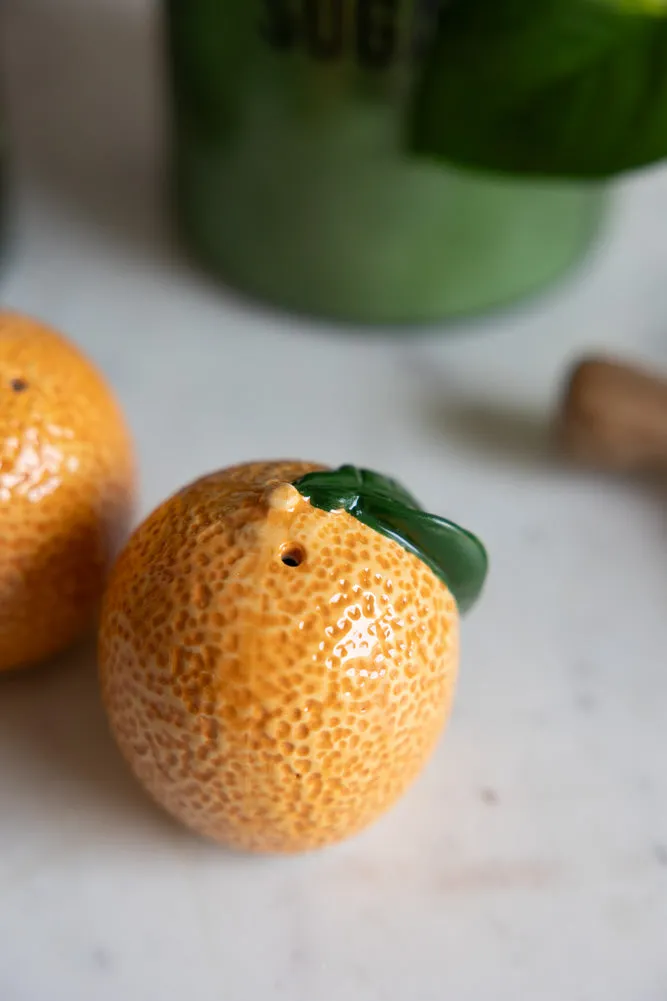 Orange Salt & Pepper Shakers