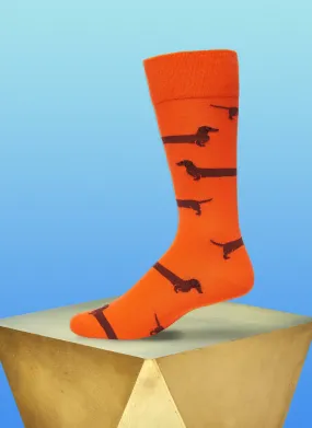 "Love Me Forever" Sock in Orange