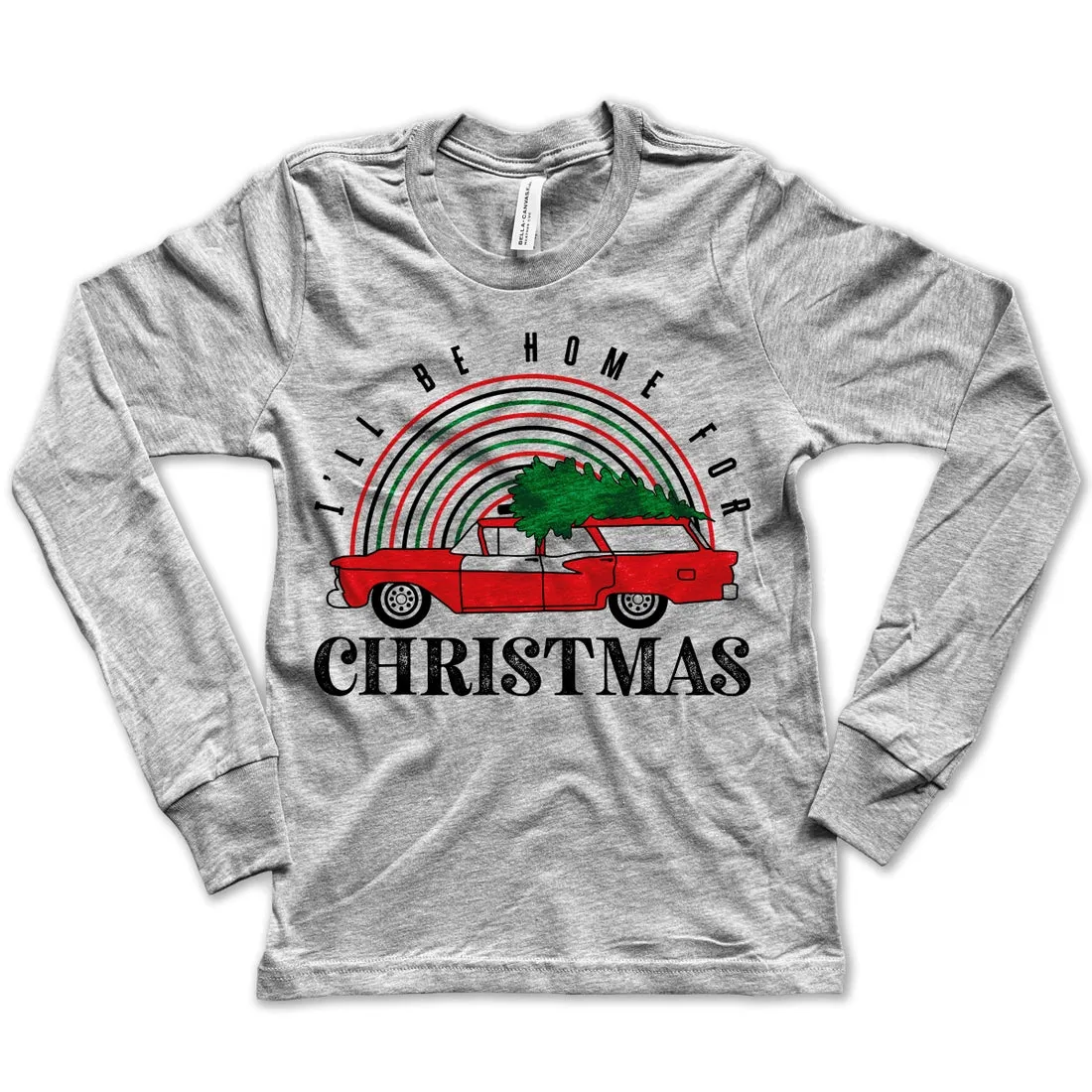 Rivet Apparel-Home For Christmas Long Sleeve Tee