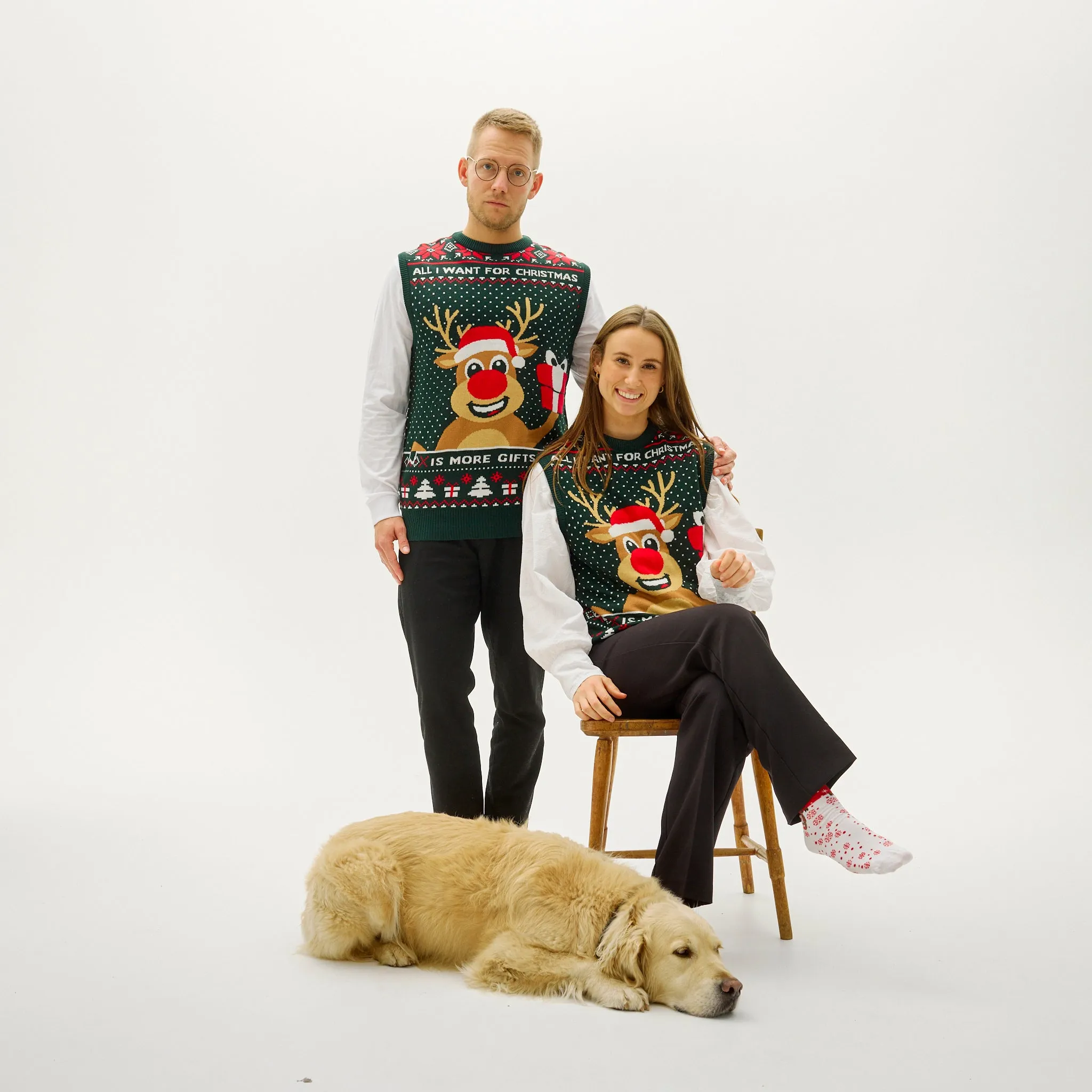 Rudolphs Christmas Vest - Dame